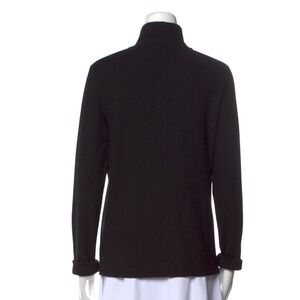 Vince Black Ribbed Turtleneck Sweater Size L